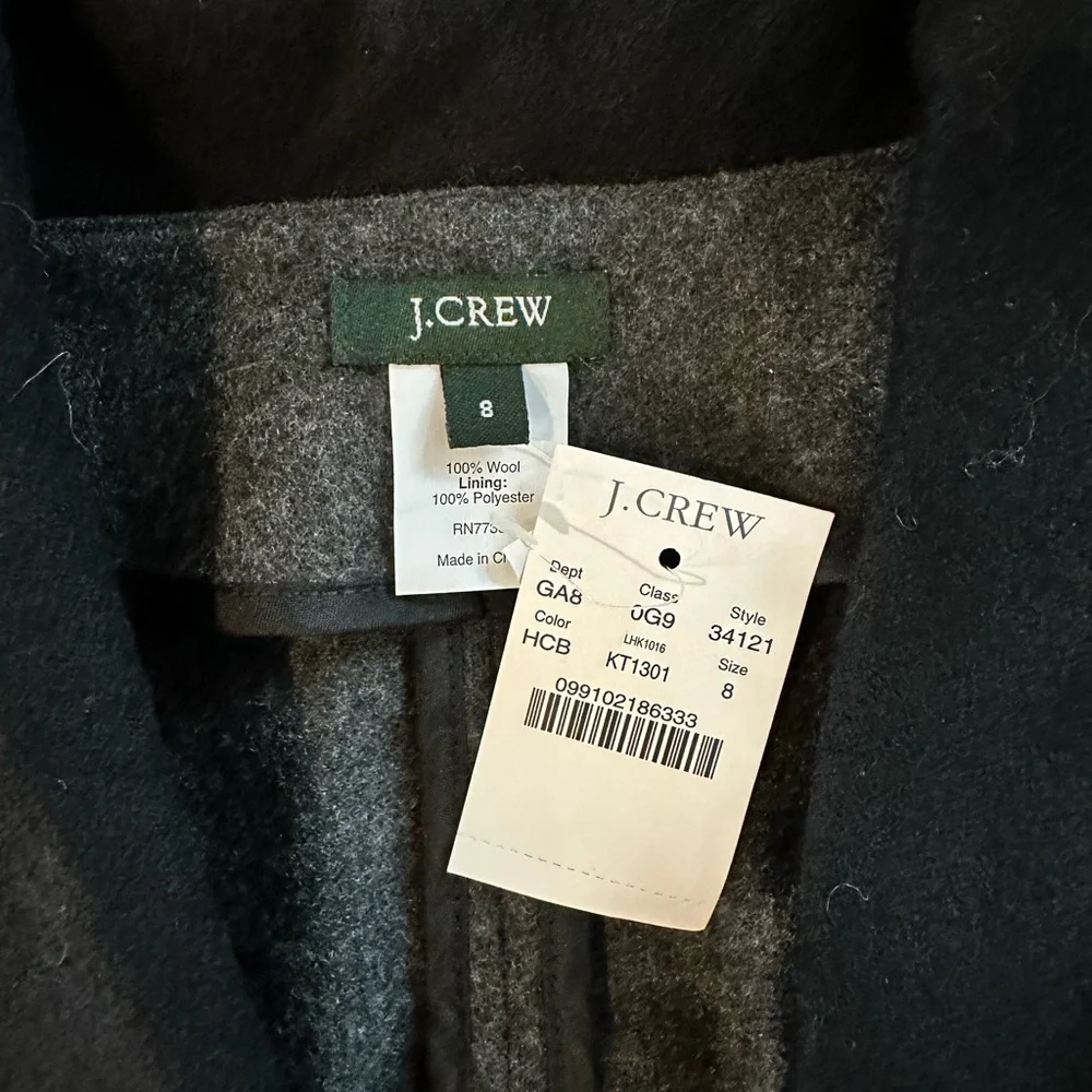 J. Crew Wool Tuxedo Jacket Short Blazer